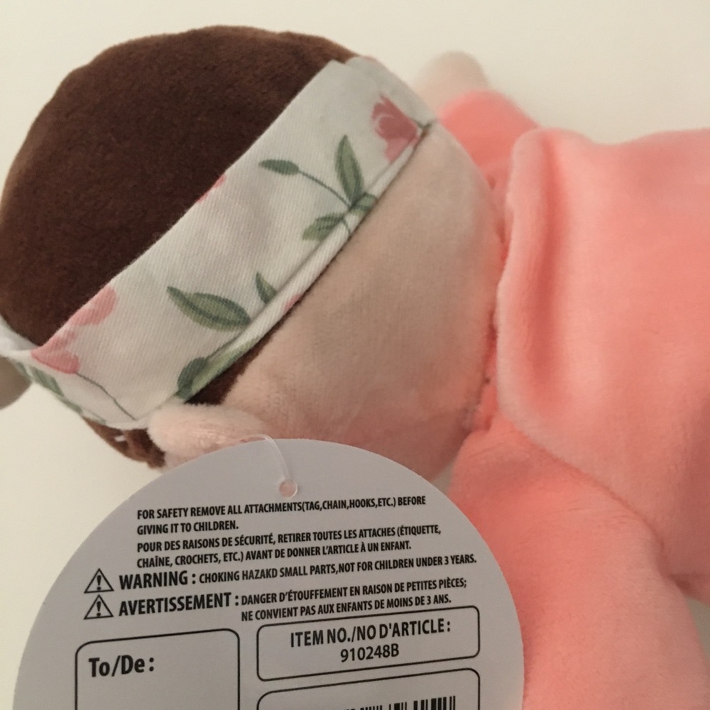 My 1st Doll wearing Pink Dress and Headband Soft Baby Toy Baby Gift NEW  | Linzy - Picture 7 of 9